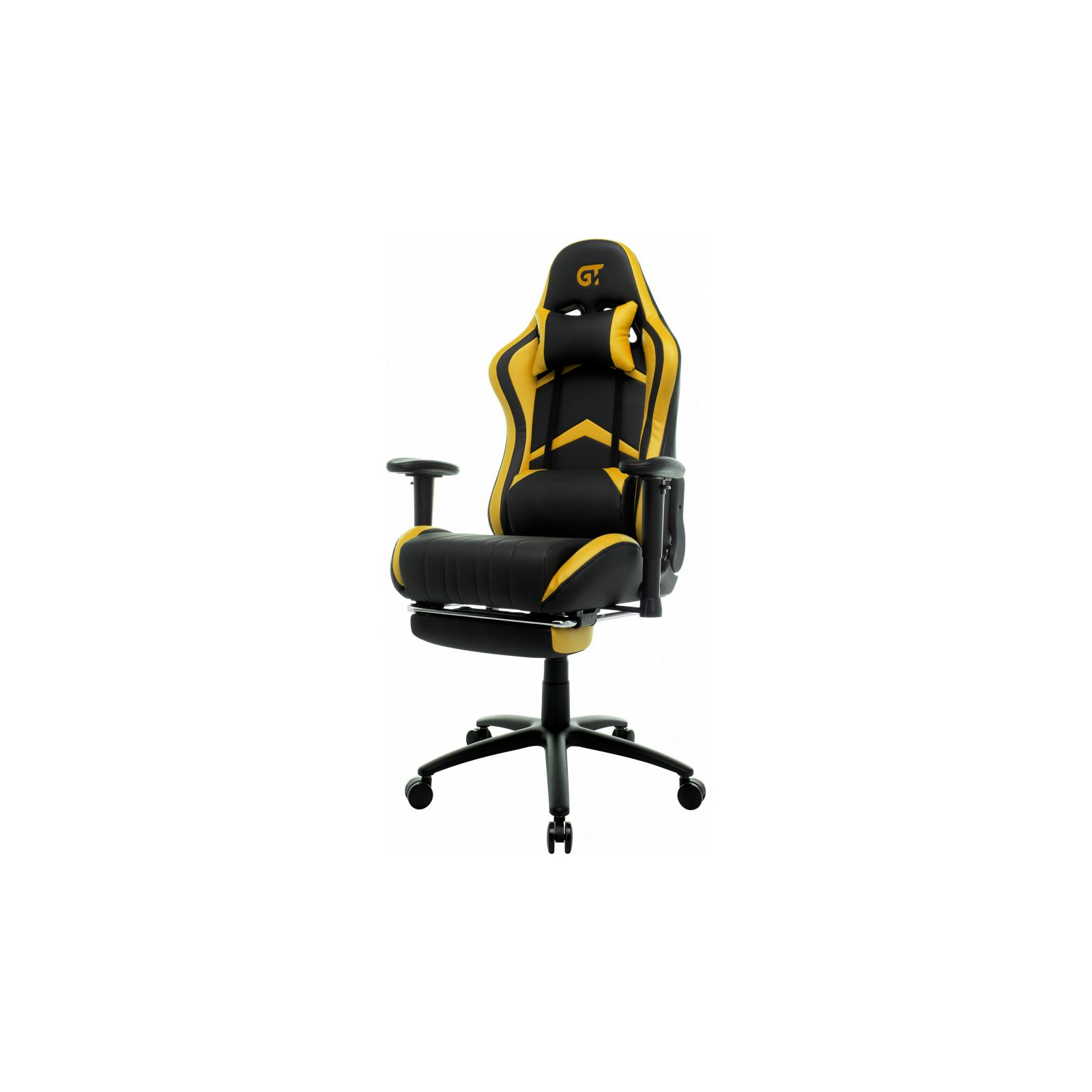Кресло игровое GT Racer X-2534-F Black/Yellow изображение 3