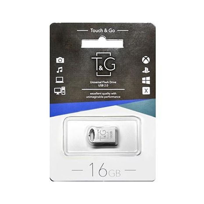USB флеш накопитель T&G 16GB 105 Metal Series Silver USB 2.0 (TG105-16G) изображение 2