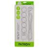 Сетевой фильтр питания Patron 10 m3*1mm2 (SP-10510) 5 розеток BLACK (EXT-PN-SP-10510) изображение 2