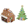 Набор для творчества Melissa&Doug Объемные блестящие наклейки Рождественская елка и пряничный (MD8404) изображение 3