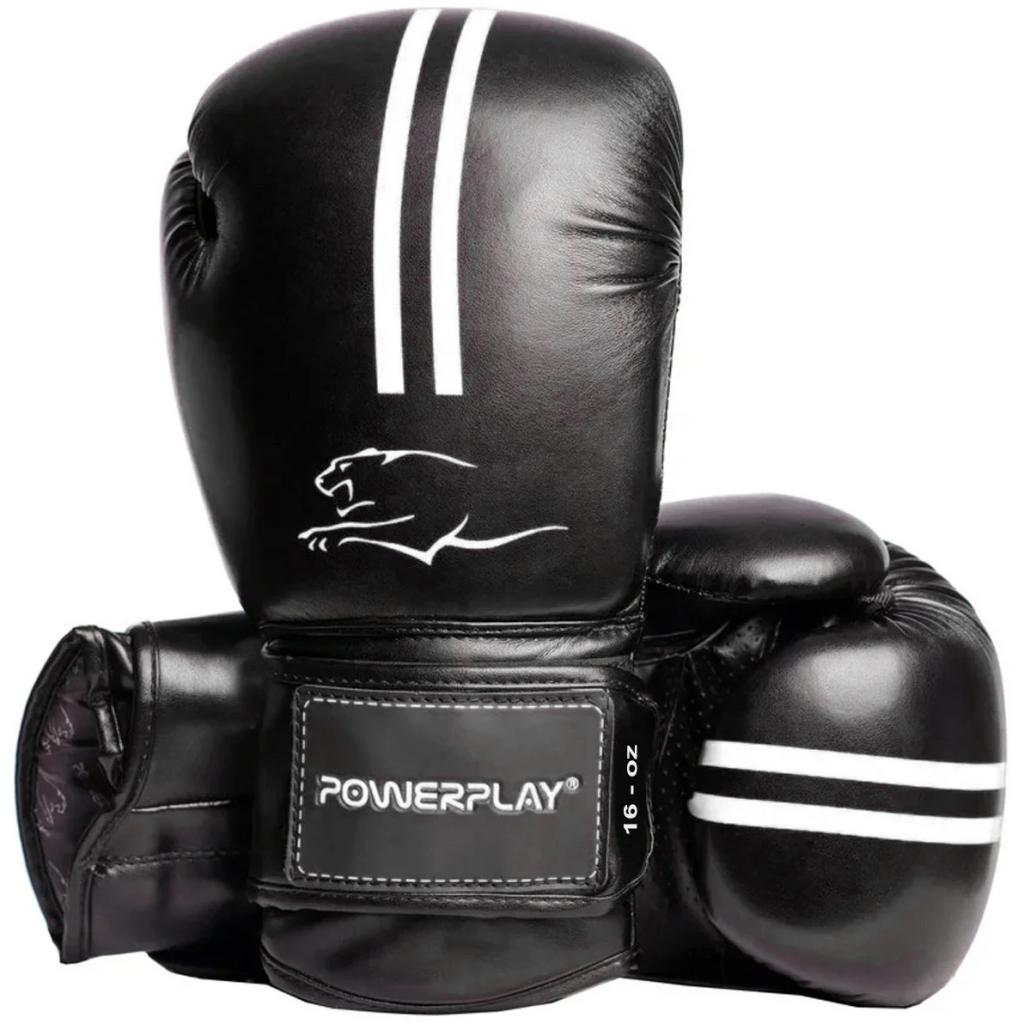 Боксерские перчатки PowerPlay 3016 10oz Black/White (PP_3016_10oz_Black/White)
