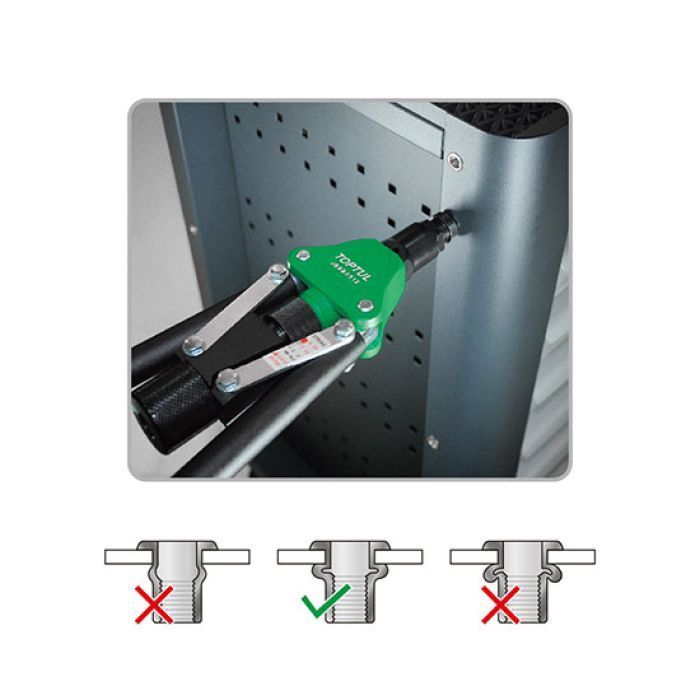 Заклепочник Toptul для резьбовых заклепок M5,M6,M8,M10,M12 (JBBB0512) изображение 2