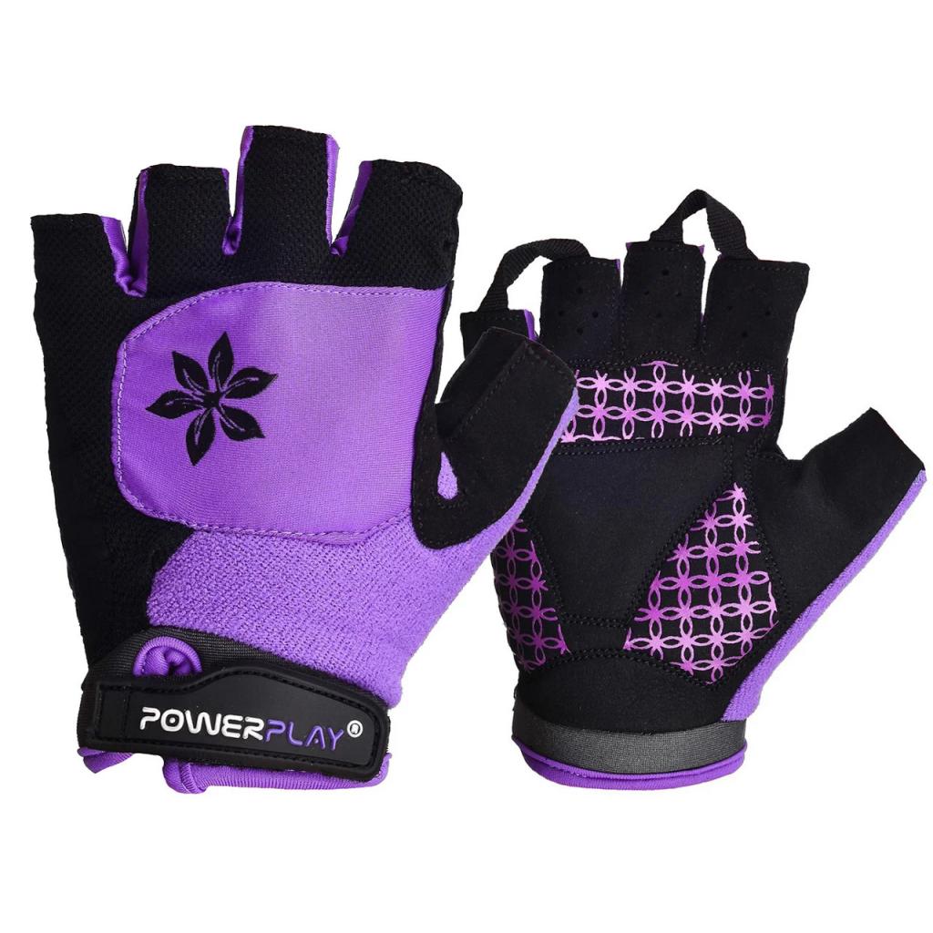 Велорукавиці PowerPlay Women 5284 Purple M (5284_M_Purple)