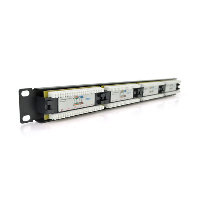 Патч-панель 19" 24хRJ-45 UTP 1U cat.6 Pipo (PP246191U) зображення 2
