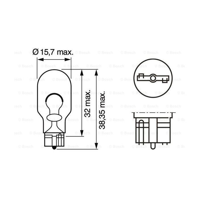 Автолампа Bosch 21W (1 987 302 249) изображение 5