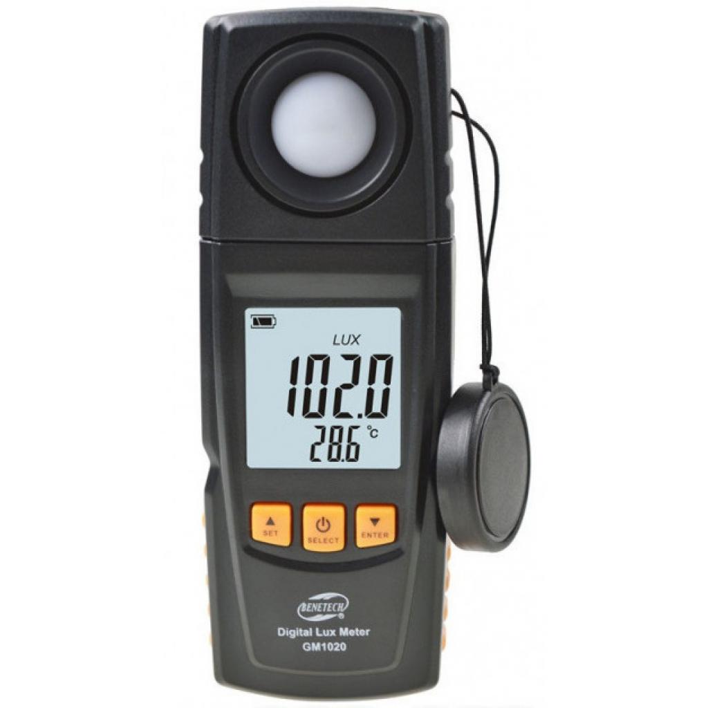 Измеритель освещенности Benetech люксметр + термометр, USB (GM1020)
