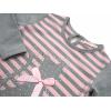 Плаття Breeze в смужку з котиком (8185-104G-pink) зображення 3