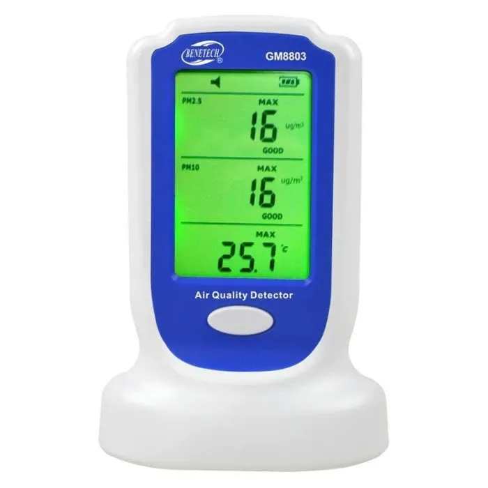 Газоанализатор Benetech датчик качества воздуха PM2,5;PM10, 0-50°C (GM8803) изображение 2
