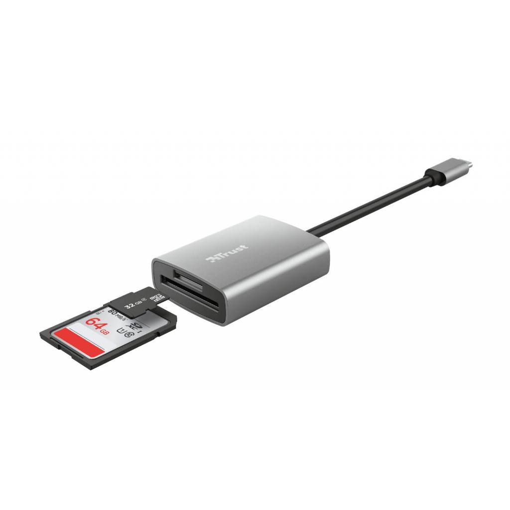 Зчитувач флеш-карт Trust Dalyx Fast USB-С Card reader (24136) зображення 5