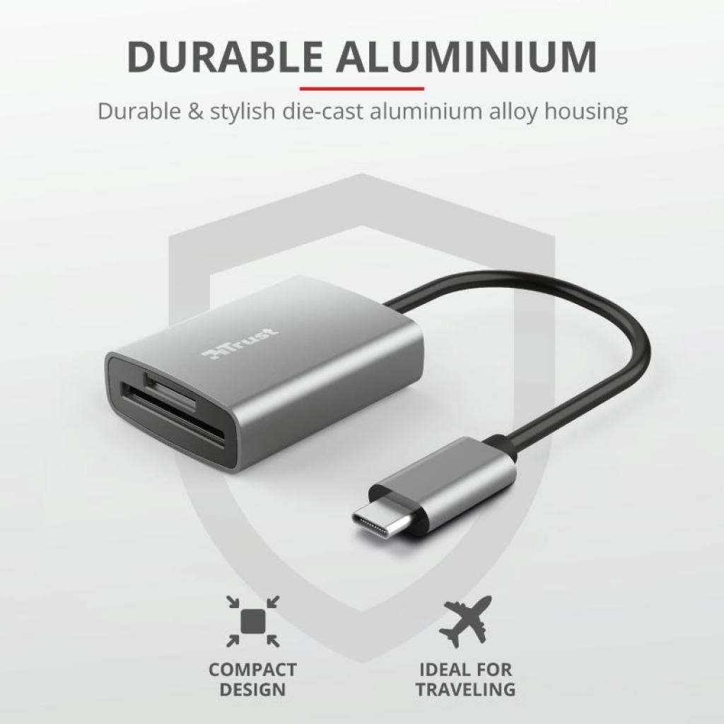 Зчитувач флеш-карт Trust Dalyx Fast USB-С Card reader (24136) зображення 9