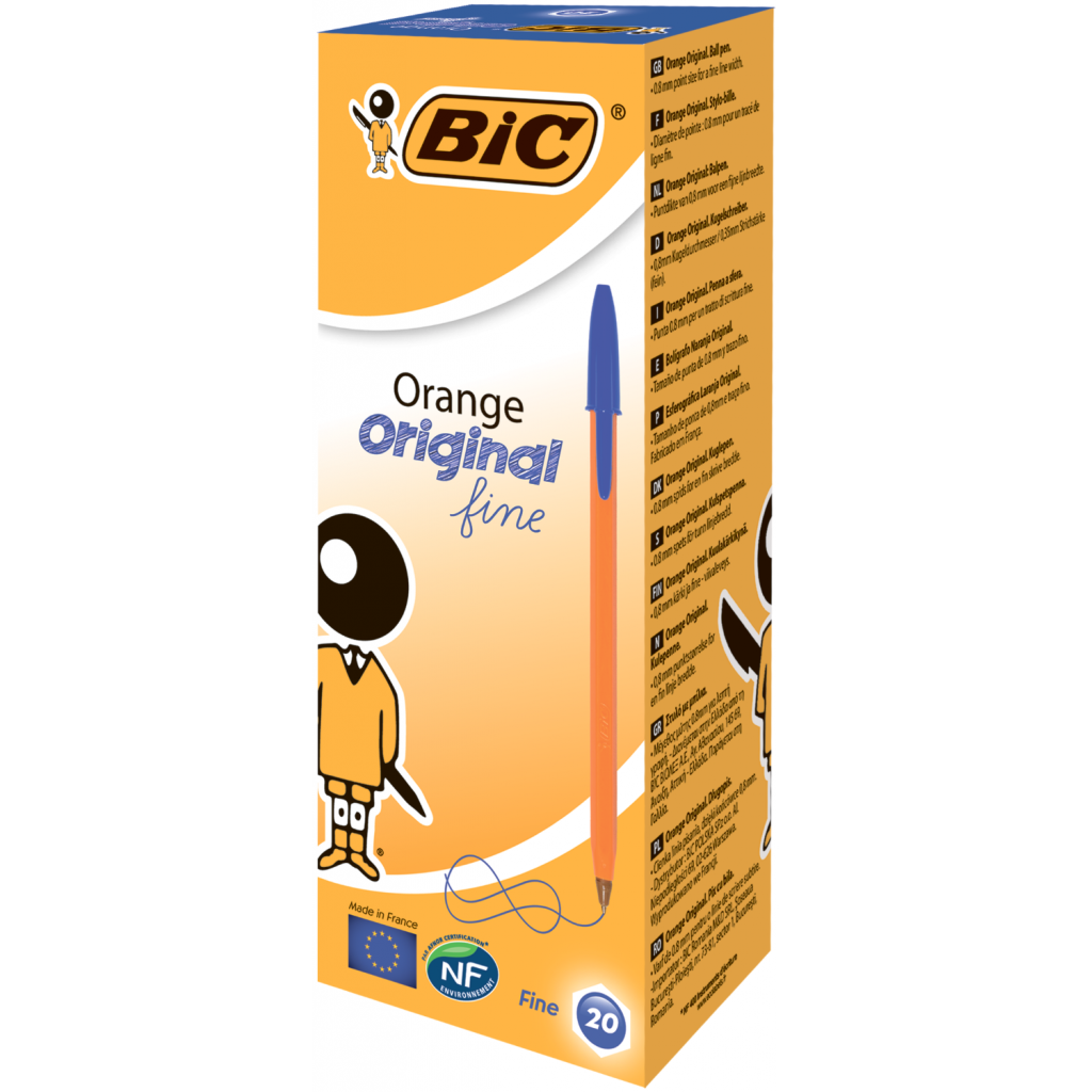 Ручка шариковая Bic Orange, синяя (bc8099221) изображение 2