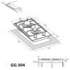 Варочна поверхня Weilor GG 304 BL зображення 10