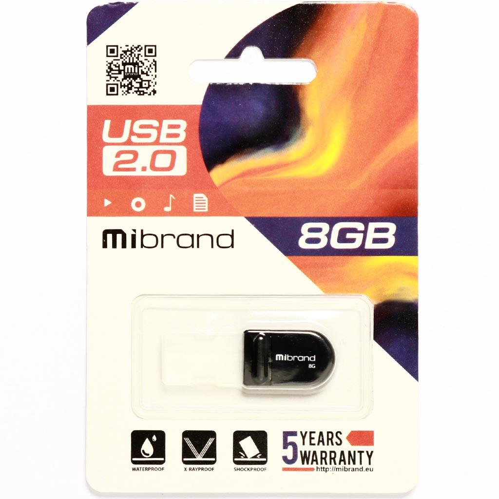 USB флеш накопитель Mibrand 64GB Scorpio Black USB 2.0 (MI2.0/SC64M3B) изображение 2