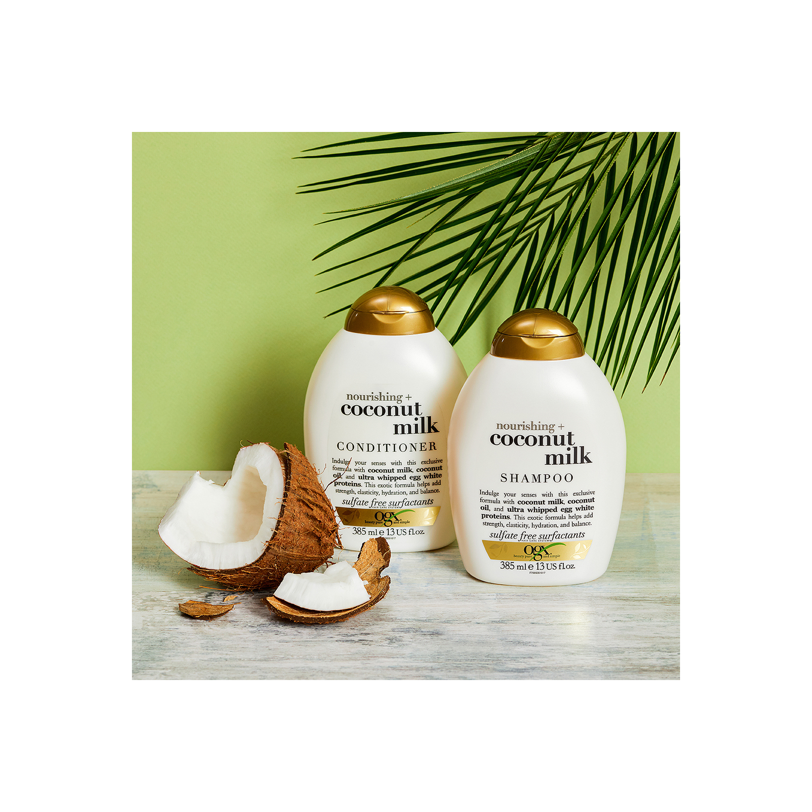 Кондиционер для волос OGX Coconut Milk Питательный с кокосовым молоком 385 мл (0022796970060) изображение 7