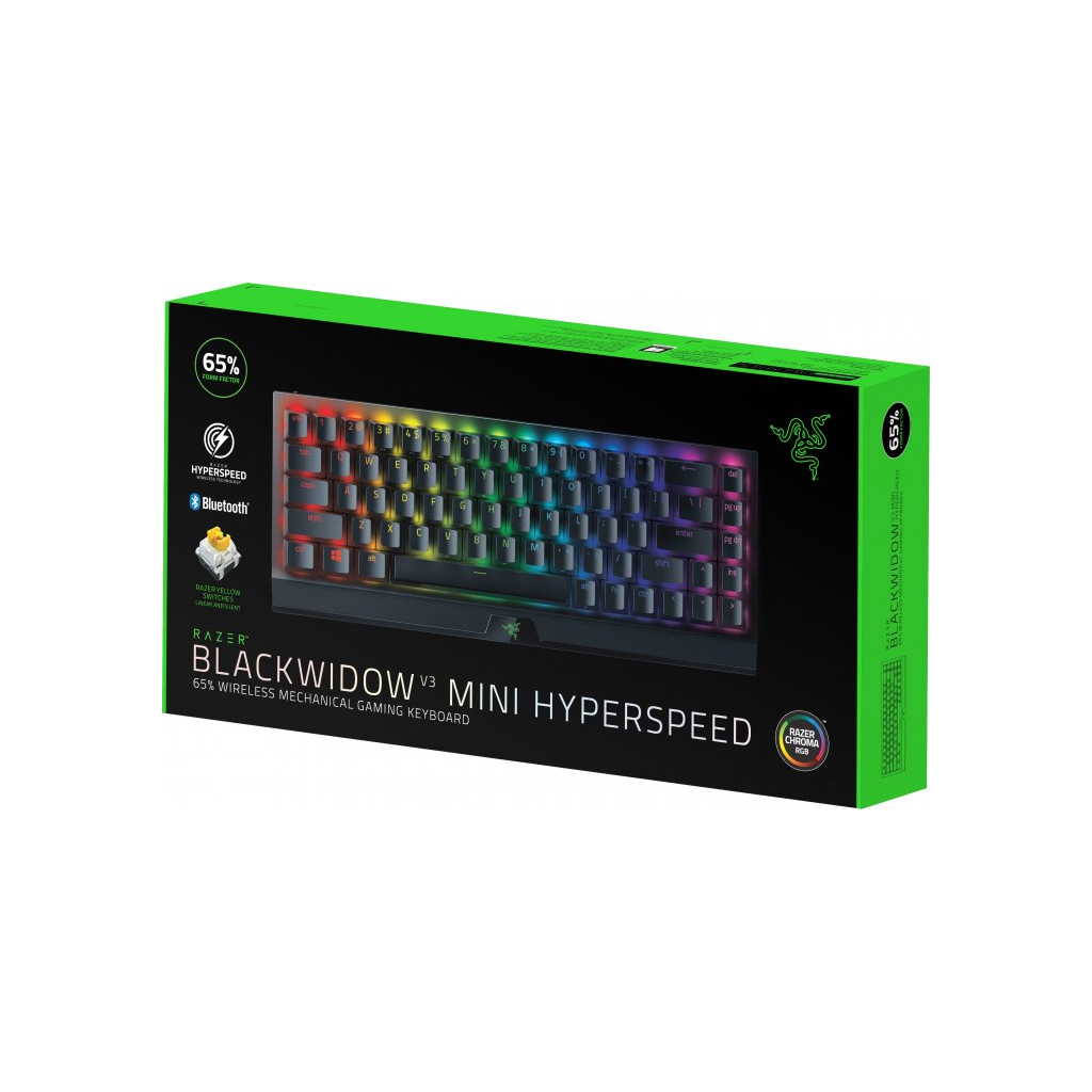 Клавіатура Razer BlackWidow V3 Mini Hyperspeed Yellow Switch RU (RZ03-03890700-R3R) зображення 6
