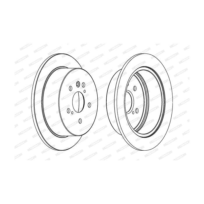 Тормозной диск FERODO DDF1545C