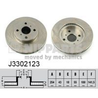 Тормозной диск Nipparts J3302123