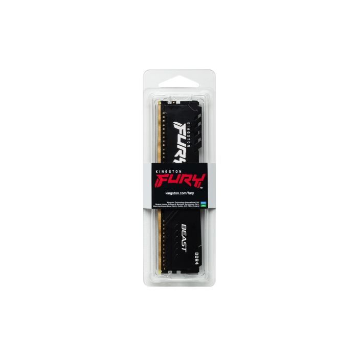 Модуль памяти для компьютера DDR4 8GB 3200 MHz Fury Beast Black Kingston Fury (ex.HyperX) (KF432C16BB/8) изображение 5