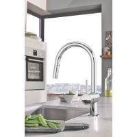 Змішувач Grohe Minta для кухні, висувний вилив, хром (32321002) зображення 4