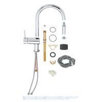 Змішувач Grohe Minta для кухні, висувний вилив, хром (32321002) зображення 5