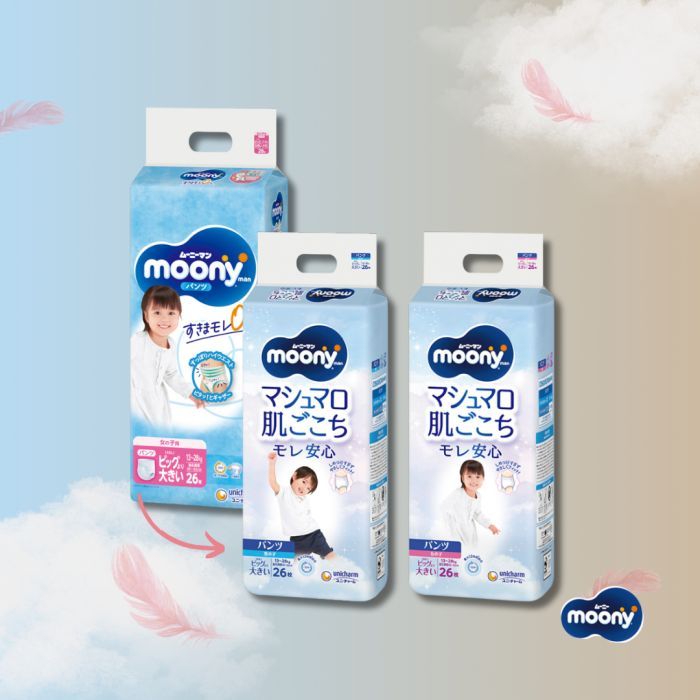 Подгузники Moony трусики для девочек XXL 13-28 кг 26 шт (4903111211654) изображение 2