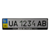 Рамка номерного знака CarLife пластик з об'ємними літерами KIA (2шт) (24-007)