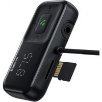 FM модулятор Baseus T typed S-16 wireless MP3 car charger Black (CCTM-D01) зображення 3