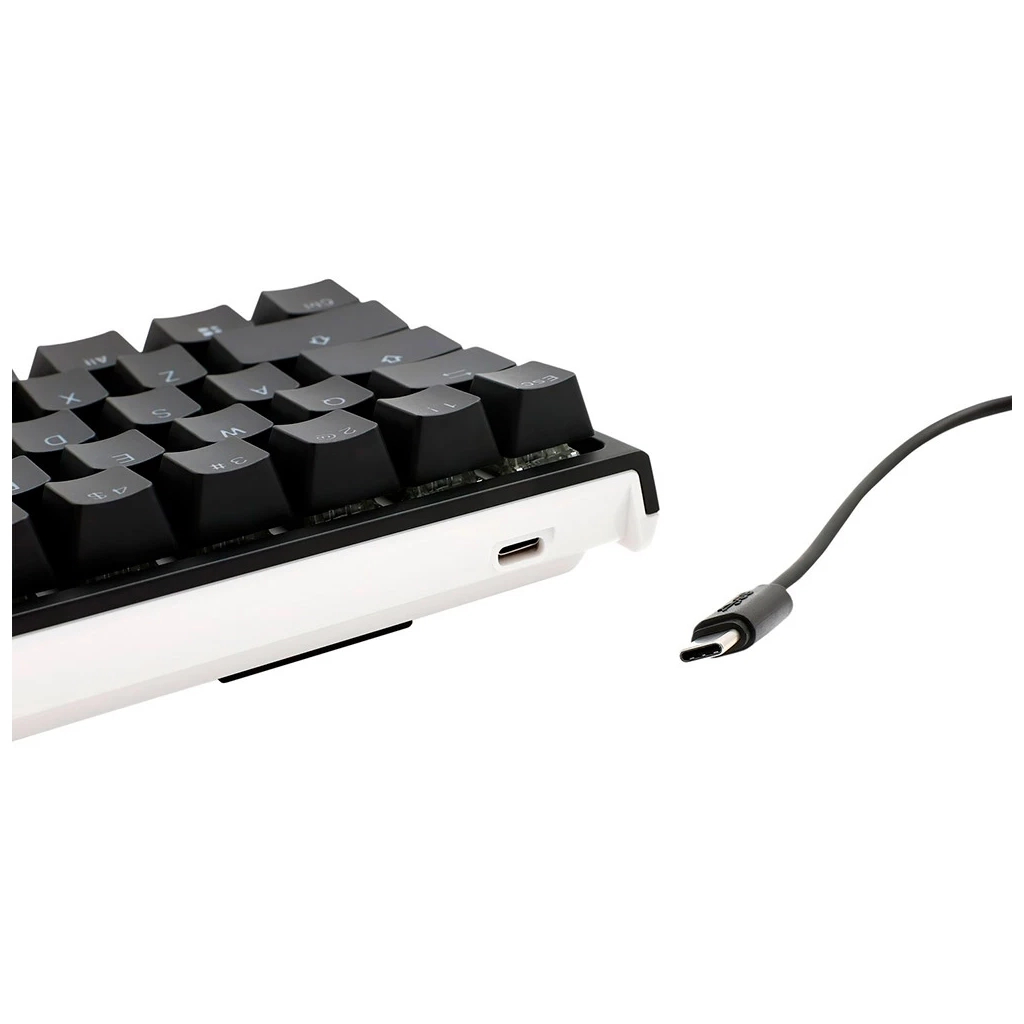 Клавіатура Ducky One 2 Mini Cherry Speed Silver RGB LED UA/RU Black-White (DKON2061ST-PRUPDAZT1) зображення 3