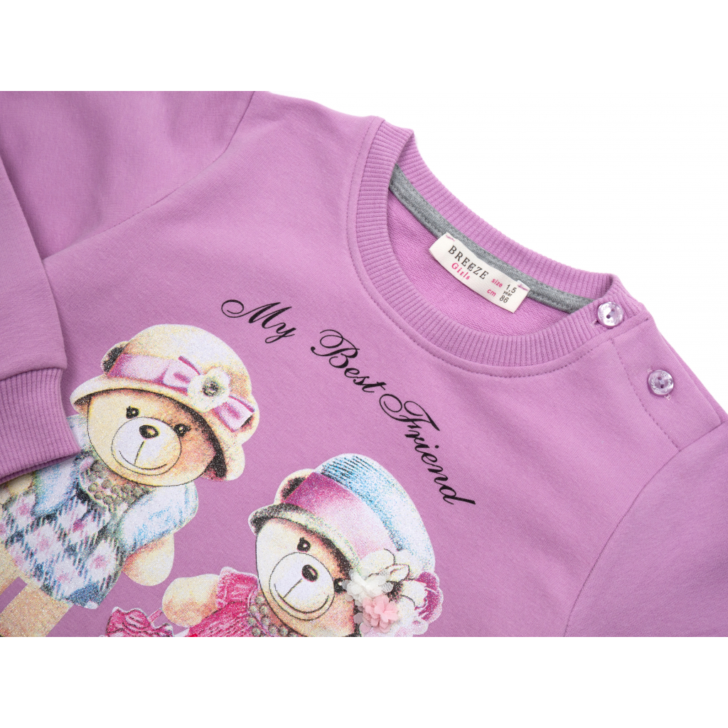 Набір дитячого одягу Breeze з ведмедиками (16102-104G-purple) зображення 7