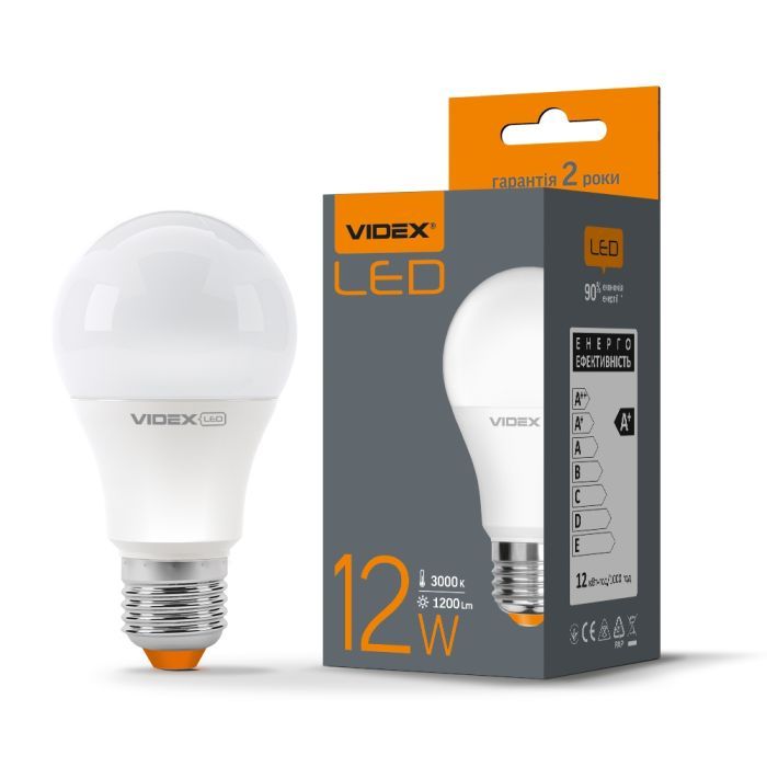 Лампочка Videx A60e 12W E27 3000K (VL-A60e-12273) зображення 2