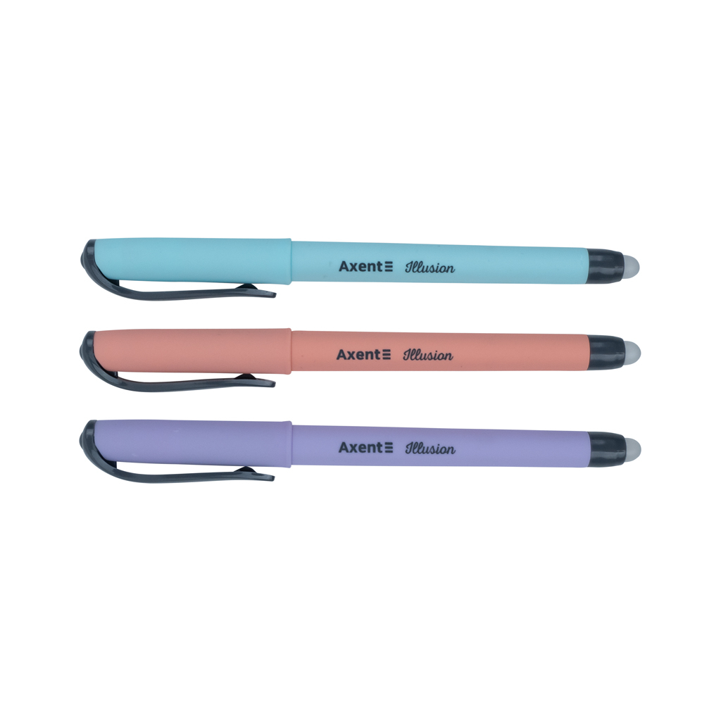 Ручка гелевая Axent пиши-стирай Illusion, синяя (AG1094-02-A) изображение 3