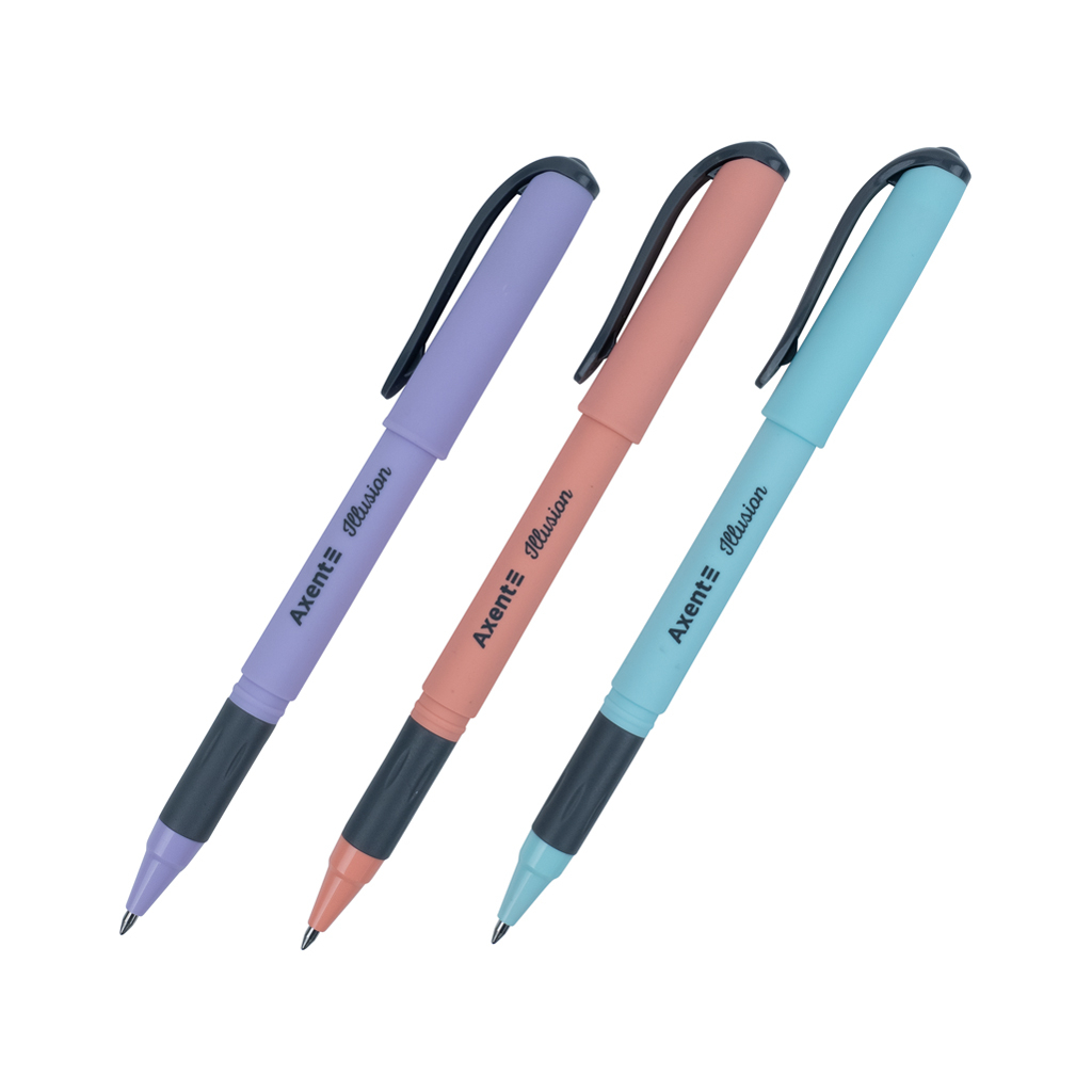 Ручка гелевая Axent пиши-стирай Illusion, синяя (AG1094-02-A)