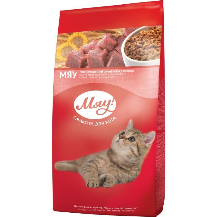 Сухой корм для кошек Мяу! с курицей 14 кг (4820215362580)