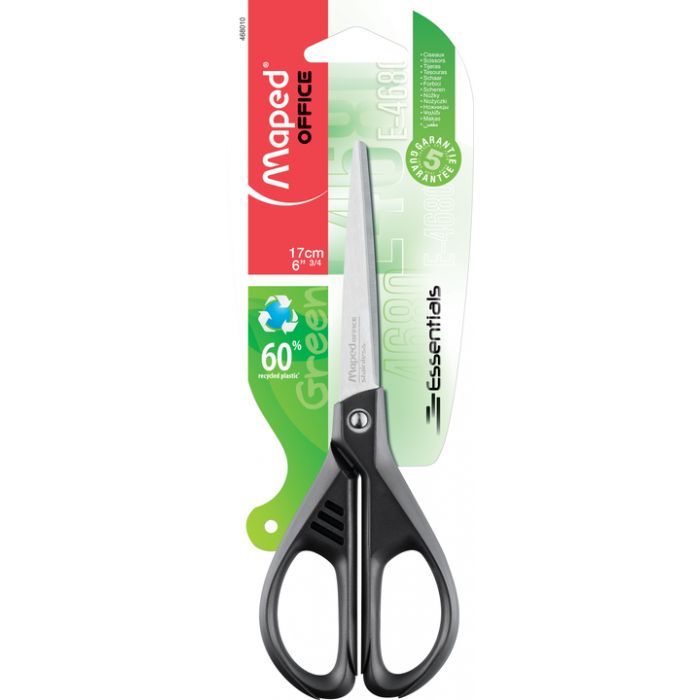 Ножницы Maped ESSENTIALS GREEN 170мм, чорный (MP.468010) изображение 2