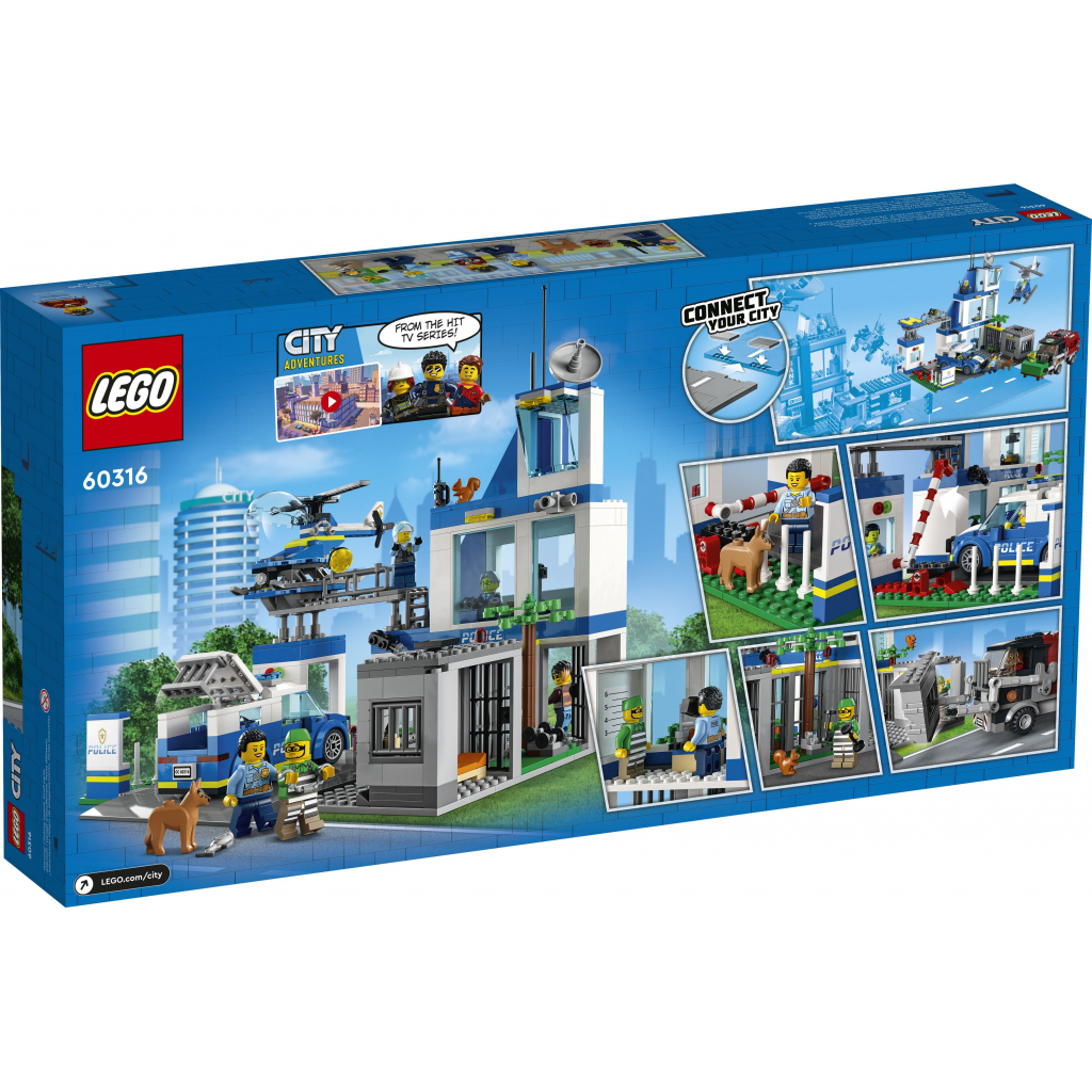 Конструктор LEGO City Полицейский участок 668 деталей (60316) изображение 8