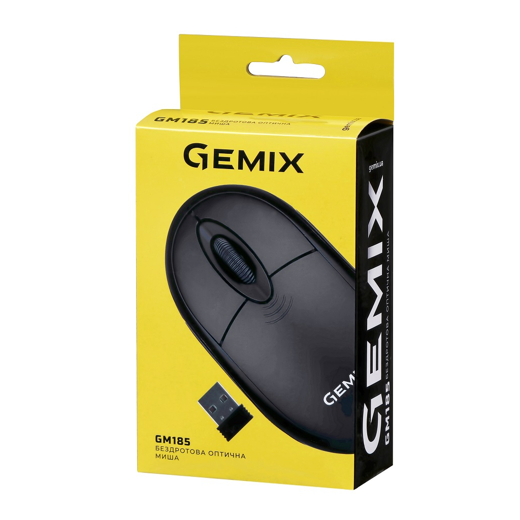 Мишка Gemix GM185 Wireless Black (GM185Bk) зображення 7