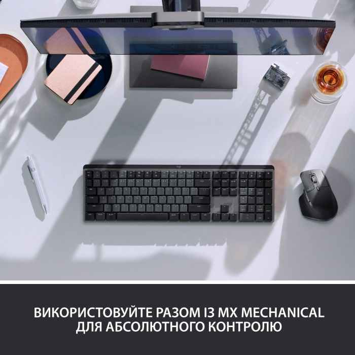 Мышка Logitech MX Master 3S Performance Wireless Mouse Bluetooth Graphite (910-006559) изображение 9