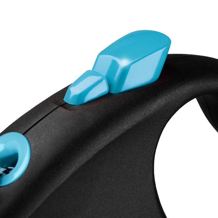 Повідець для собак Flexi Black Design М трос 5 м (блакитний) (4000498033432) зображення 3