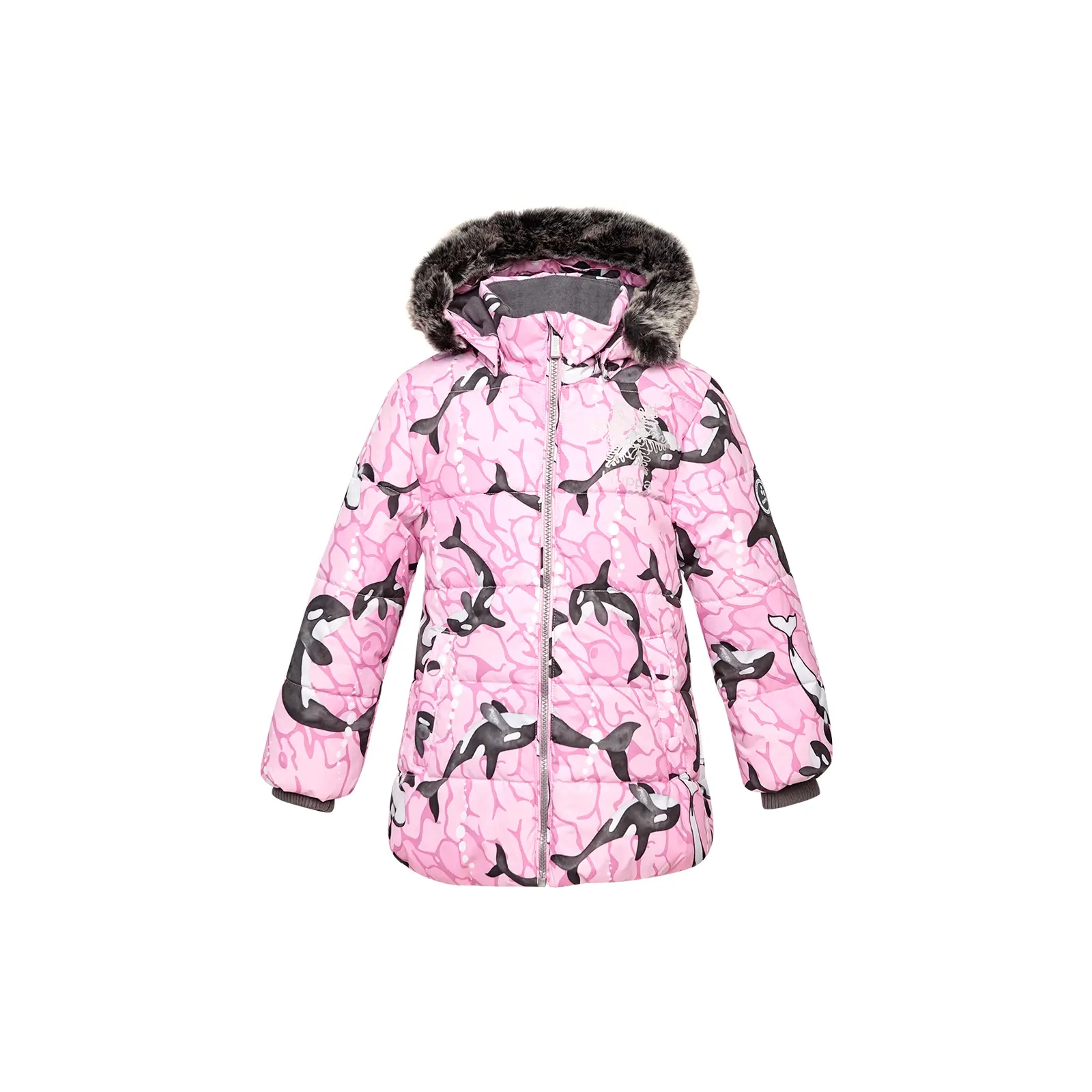 Куртка Huppa MELINDA 18220030 cветло-розовый с принтом 110 (4741468974699)