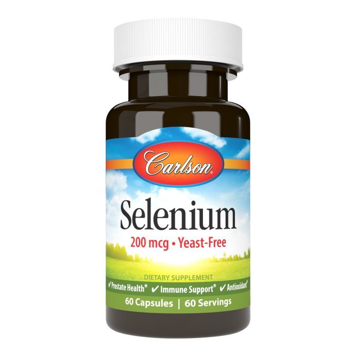 Минералы Carlson Селен, 200 мкг, Selenium, 60 капсул (CL05280)