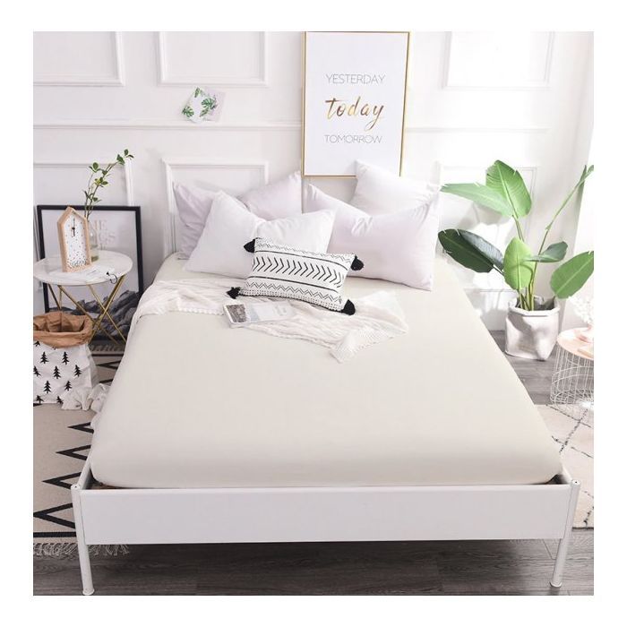 Простынь MirSon Moko White 0001 150х220 см (2200000674098)