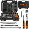 Набор инструментов Neo Tools 1/2", 1/4", CrV, 77 шт. (08-915)
