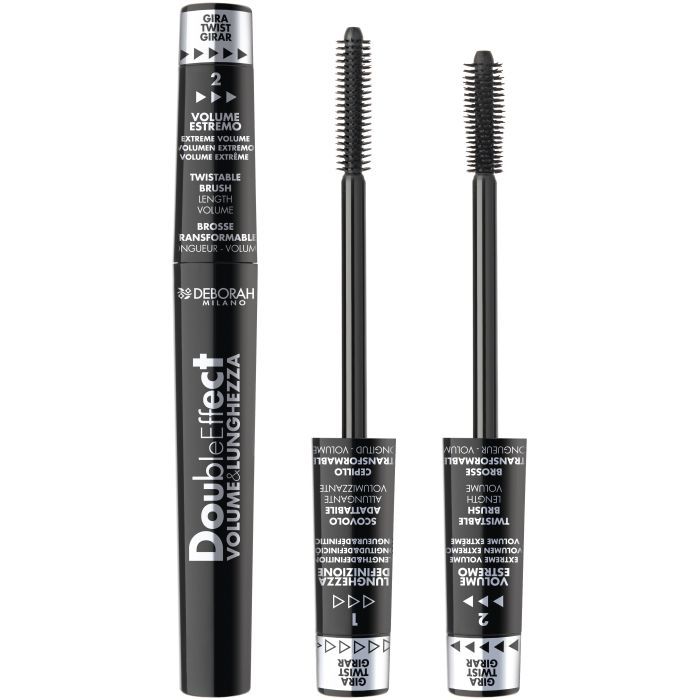 Тушь для ресниц Deborah Double Effect Volume & Lunghezza Black (8009518283907)