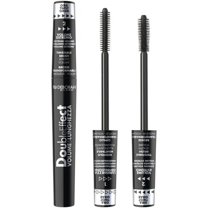 Тушь для ресниц Deborah Double Effect Volume & Lunghezza Black (8009518283907)