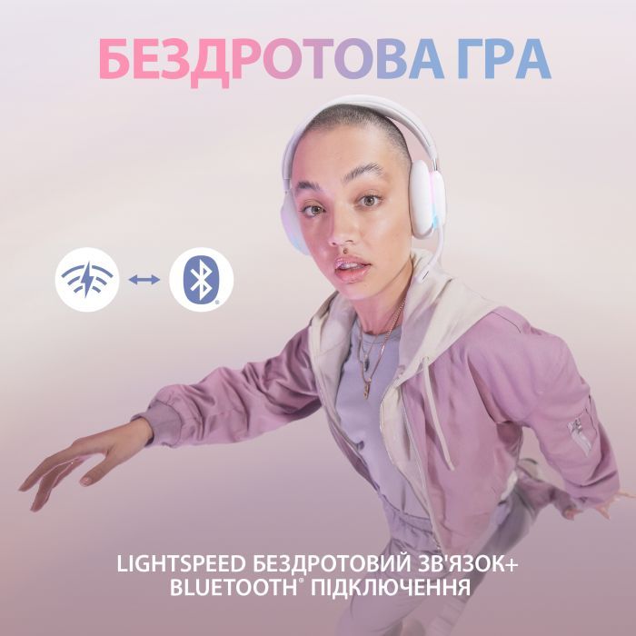 Навушники Logitech G735 Wireless Gaming Headset Off-White (981-001083) зображення 4