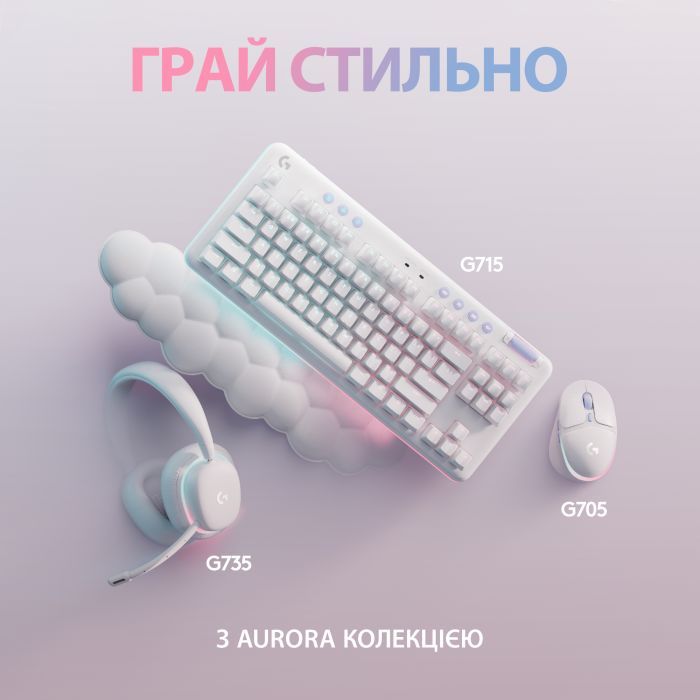 Навушники Logitech G735 Wireless Gaming Headset Off-White (981-001083) зображення 9