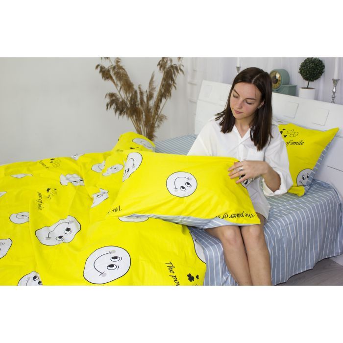 Постільна білизна MirSon Сатин Premium 22-1146 Felikin Сімейний 160x220 (2200001979154) зображення 5