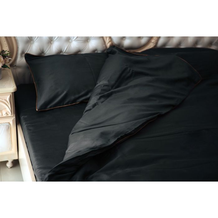 Постельное белье MirSon Сатин Premium Corner Iron grey 143x210x2 (2200001484511) изображение 2