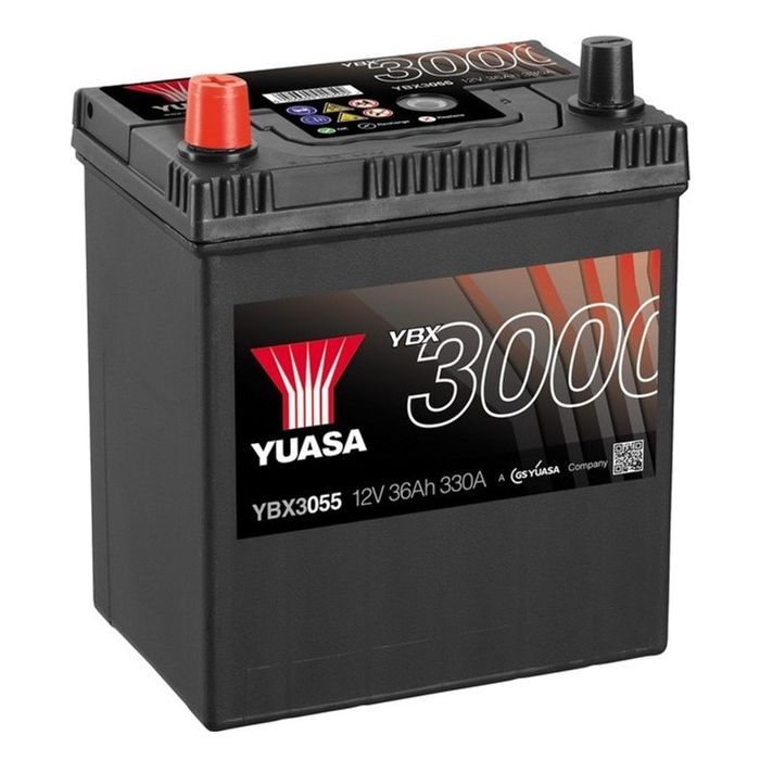 Аккумулятор автомобильный Yuasa 12V 36Ah SMF Battery (YBX3055)