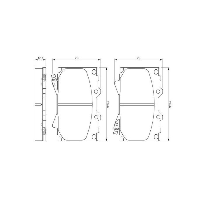 Гальмівні колодки Bosch 0 986 424 640